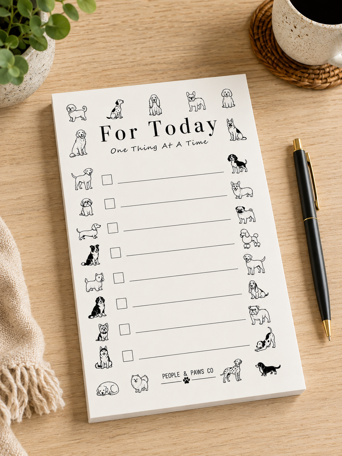 For Today Checklist Pad