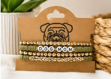 Dog Mom Bracelet Set