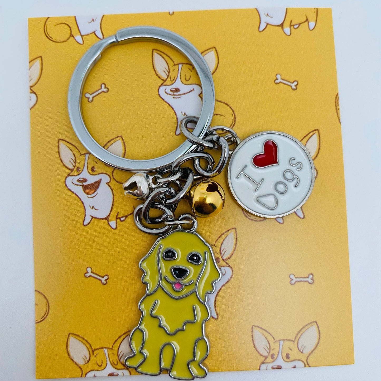 Dog Lover Enamel Keychain