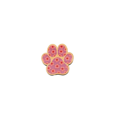 Summer Flowers Dog Paw Print Magnet Set - Home Decor