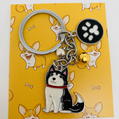 Dog Lover Enamel Keychain