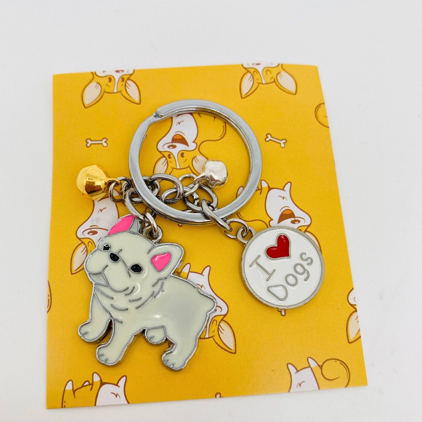 Dog Lover Enamel Keychain
