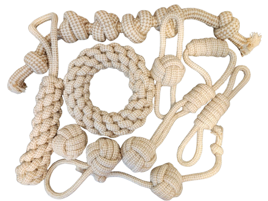 Hemp & Cotton Rope Dog Toys