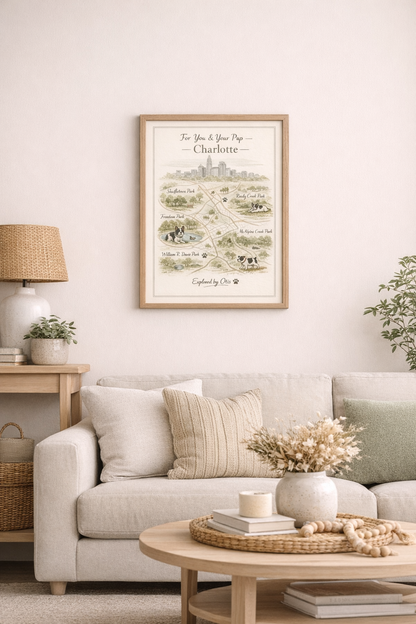 Charlotte Dog Parks Print