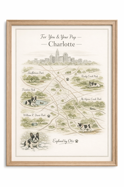 Charlotte Dog Parks Print