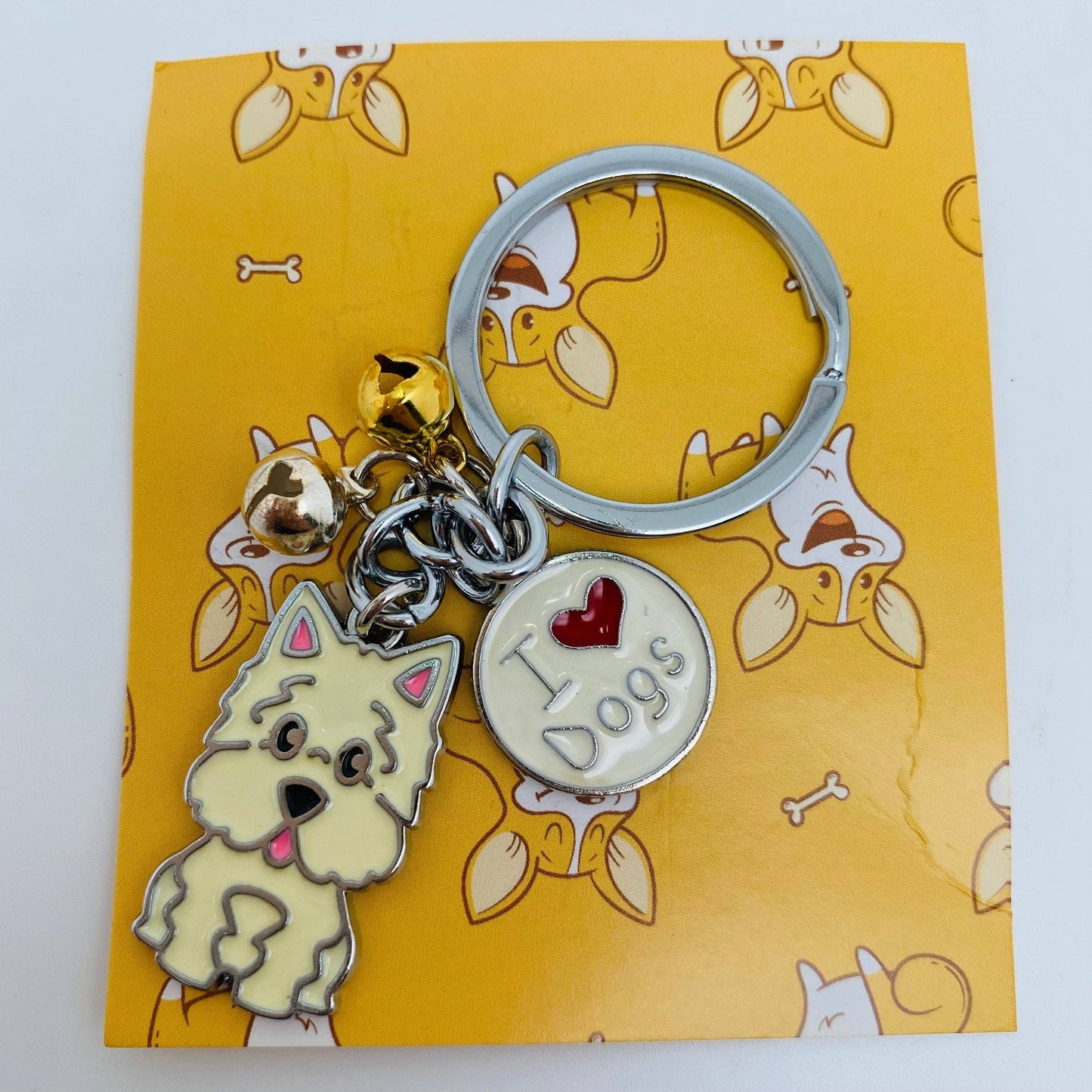 Dog Lover Enamel Keychain