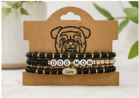 Dog Mom Bracelet Set