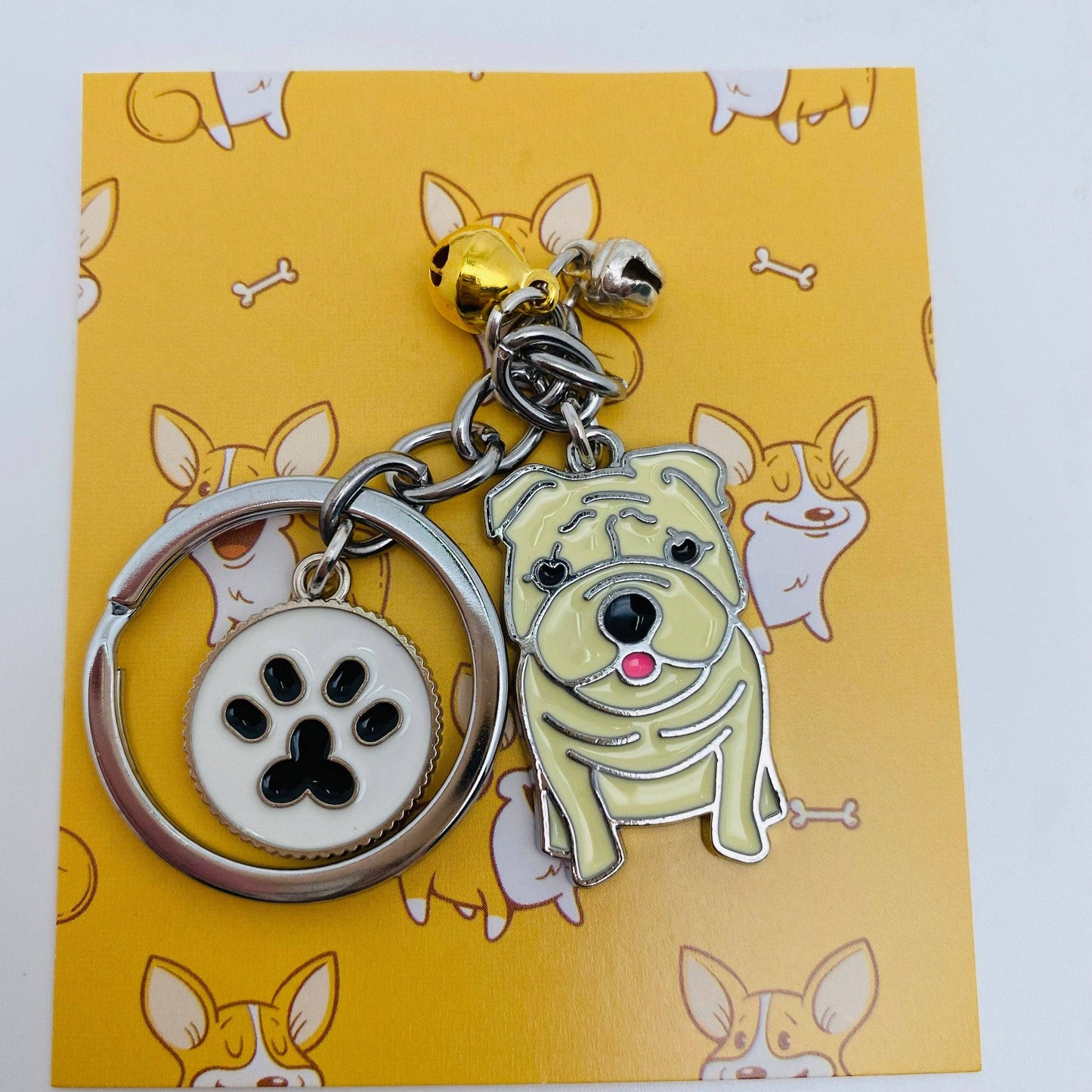 Dog Lover Enamel Keychain