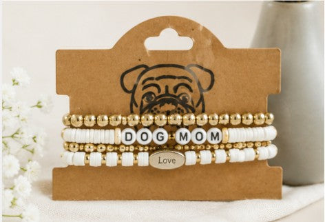 Dog Mom Bracelet Set